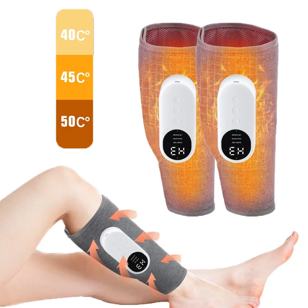 360° Air Pressure Calf Massager Presotherapy Machine 3 Mode Foot Leg Muscle Relaxation Promote Blood Circulation Relieve Pain